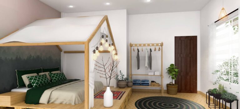 phòng ngủ phong cách homestay, phòng ngủ homestay style, thiết kế thi công homestay, cách trang trí phòng ngủ homestay, mẫu phòng ngủ homestay